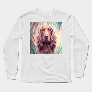 A Fractal Design of An Irish Setter Long Sleeve T-Shirt